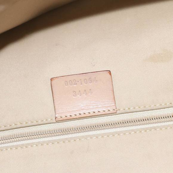 GUCCI GG Canvas Jackie Tote Bag Pink Silver 002 1064 3444 Auth 93846 - Picture 12 of 16